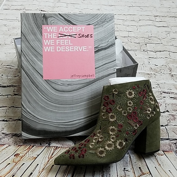 Jeffrey Campbell Shoes - HP❤Jeffrey Campbell TOTAL khaki suede booties NIB